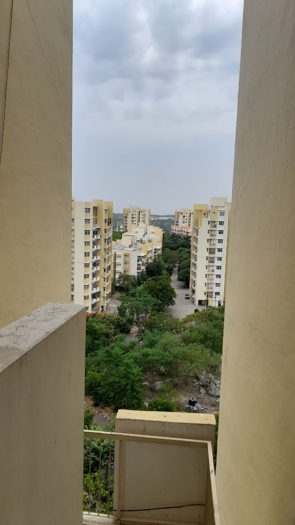 Balcony view between towers